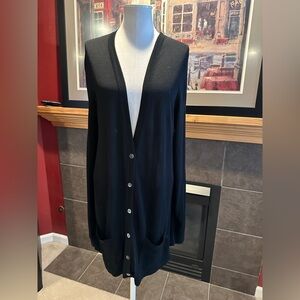 Gap large tall black cardigan